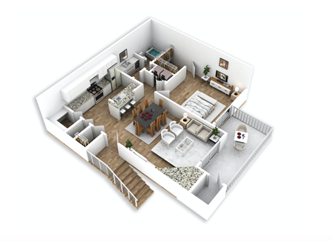 1 Bed | 1 Bath | 741 sq. ft.